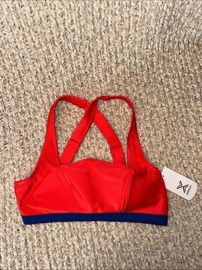 Xersion Red Swim Top with Navy Underband